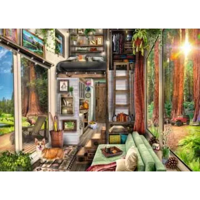 1000pc Redwood Forest Tiny House Puzzle