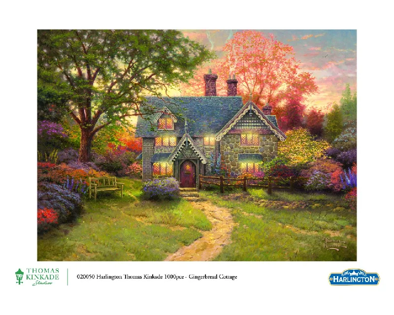 1000pc Thomas Kinkade: Gingerbread Cottage Puzzle