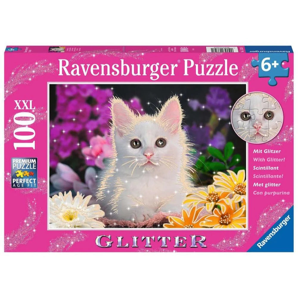 100pc Glitter Cat Puzzle