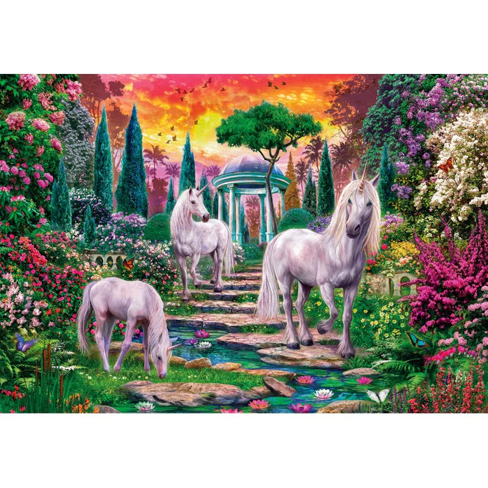 2000pc Classical Garden Unicorns Puzzle