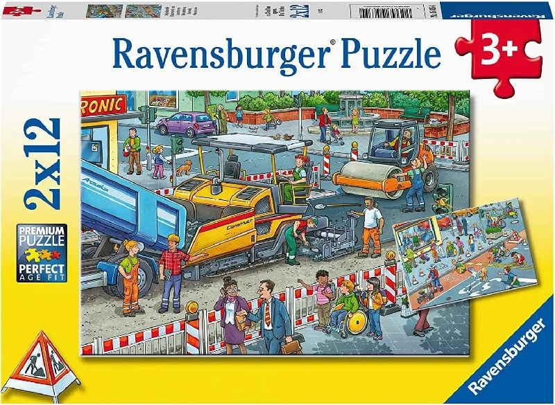 2x12pc Road Works Puzzle