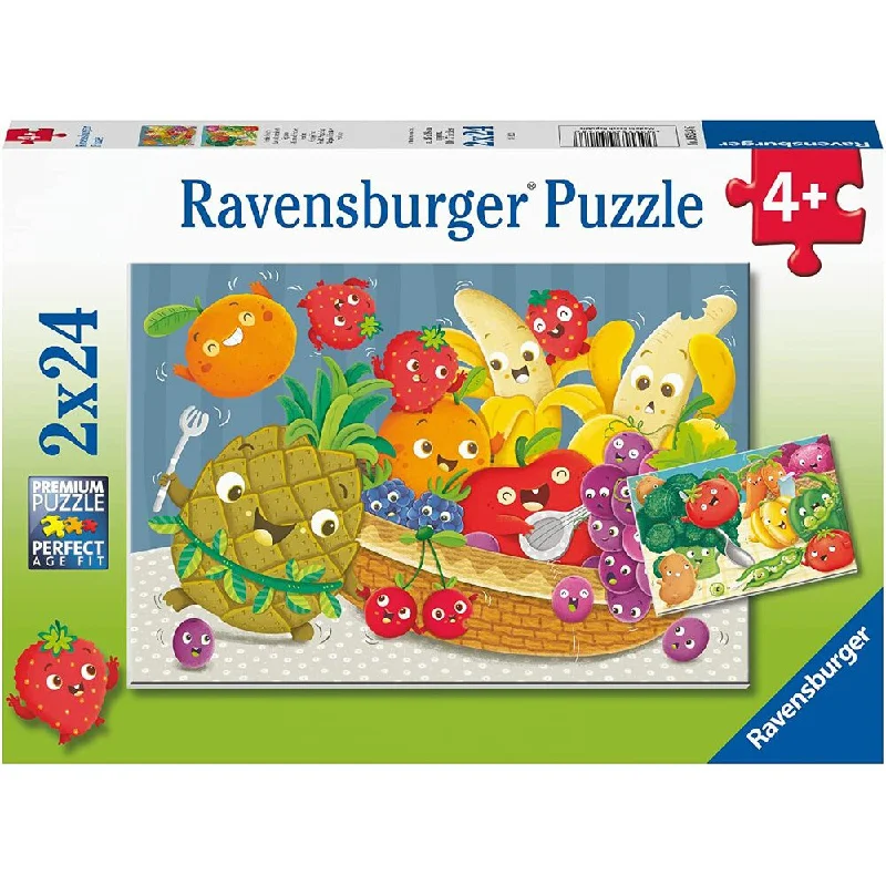 2x24pc Fruit and Veggie Fun Puzzle