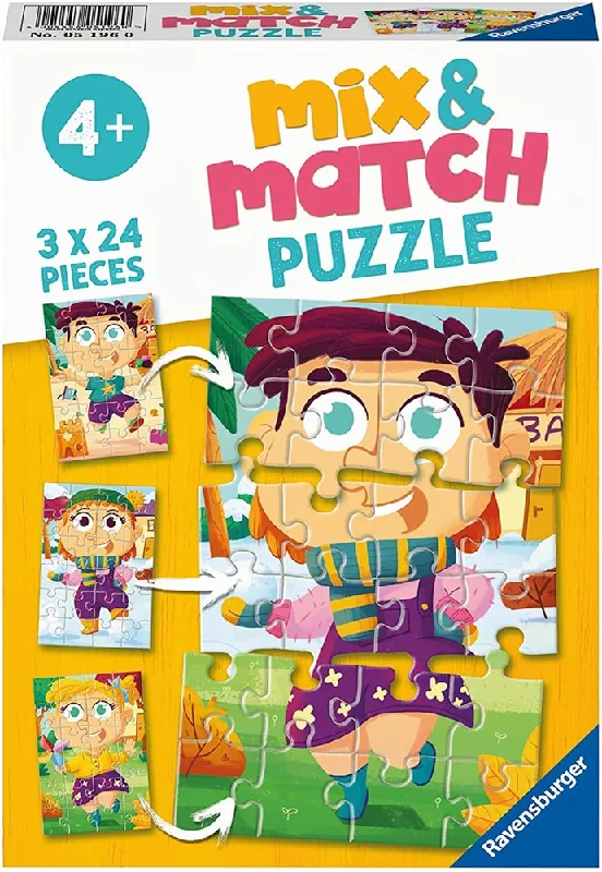 3x24pc Fashion Mix Puzzle