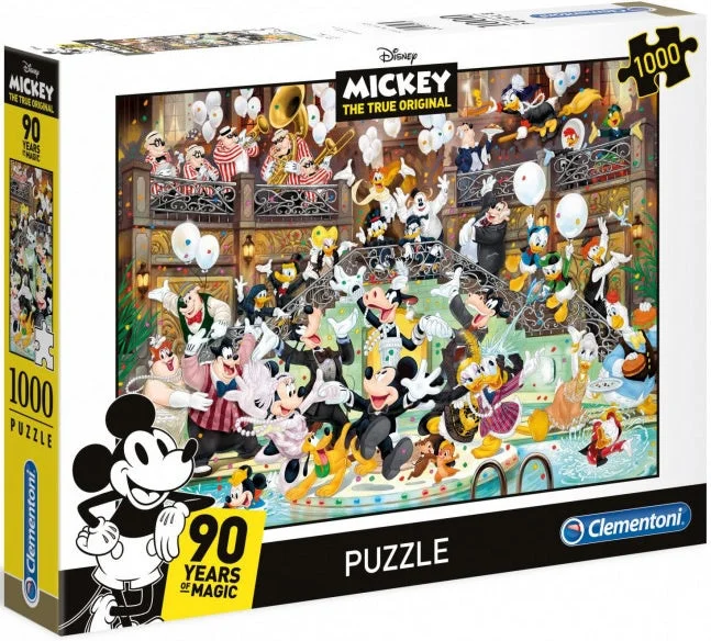 Clementoni Puzzle Disney Mickey Mouse 90 Years of Magic Puzzle 1,000 pieces Jigsaw Puzzl