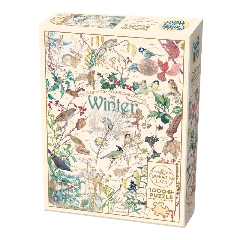 Country Diary: Winter 1000 Piece Puzzle Cobble Hill