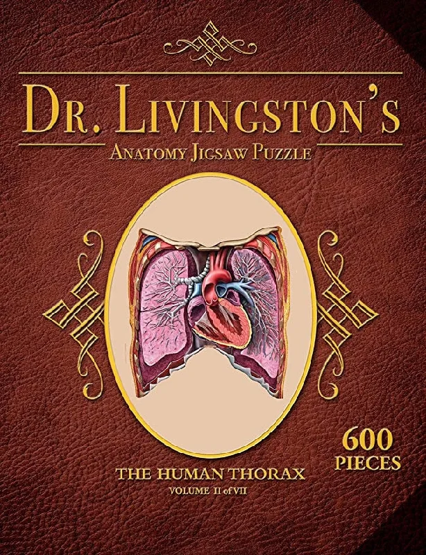 Dr. Livingston's Anatomy the Human Thorax Puzzle 600 Jigsaw Puzzl