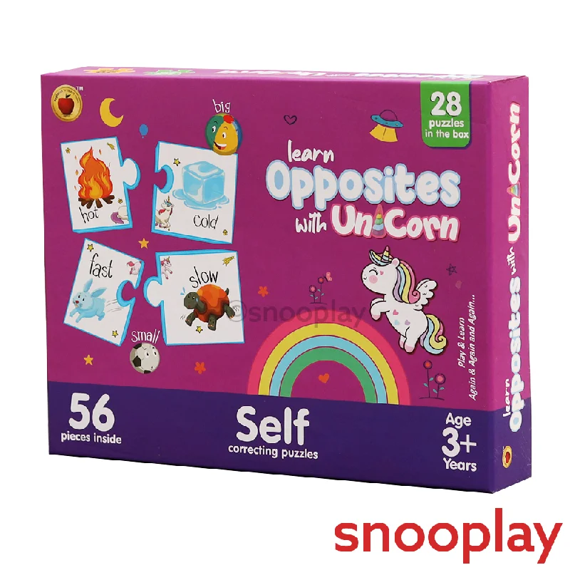 Fun n Learn Opposites with Unicorn Puzzle - 56 PCS