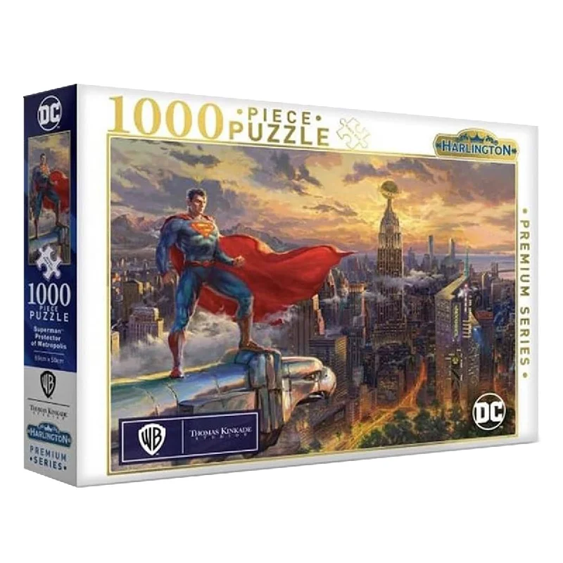 Harlington Thomas Kinkade Puzzles - DC Comics - Superman - Protector of Metropolis 1000pc