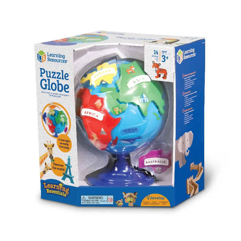 Learning Essentials - Puzzle Globe: 14 Pcs