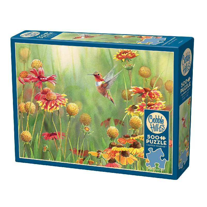 Rufous Hummingbird 500 Piece Puzzle Cobble Hill