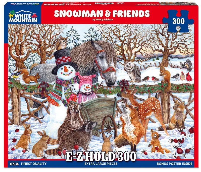 Snowman and Friends 300 Piece Puzzle - Online Exclusive