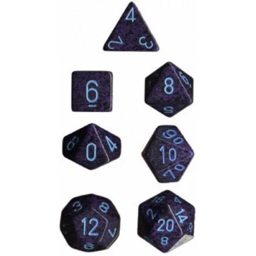 Chessex - 7 Piece - Speckled - Cobalt