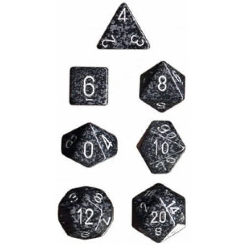 Chessex - 7 Piece - Speckled - Ninja