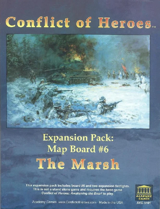 Conflict of Heroes Expansion Pack: Map Board #6 - The Marsh