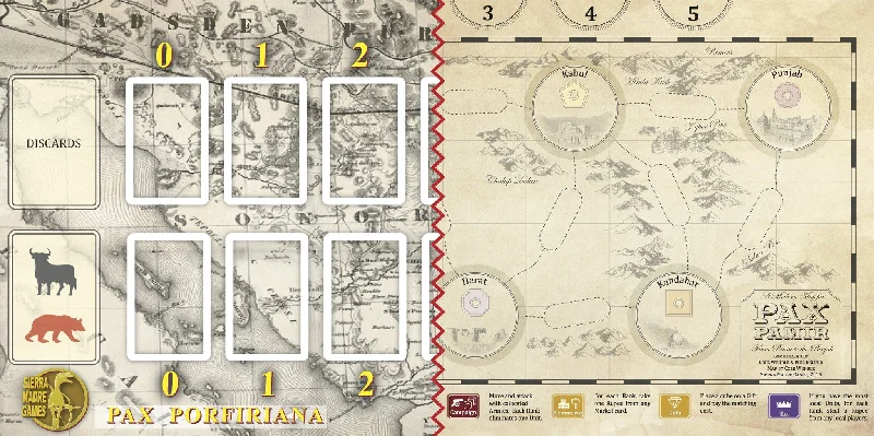 Pax Porfiriana / Pax Pamir Gameboard (Unfolded size 600 X 300 mm)