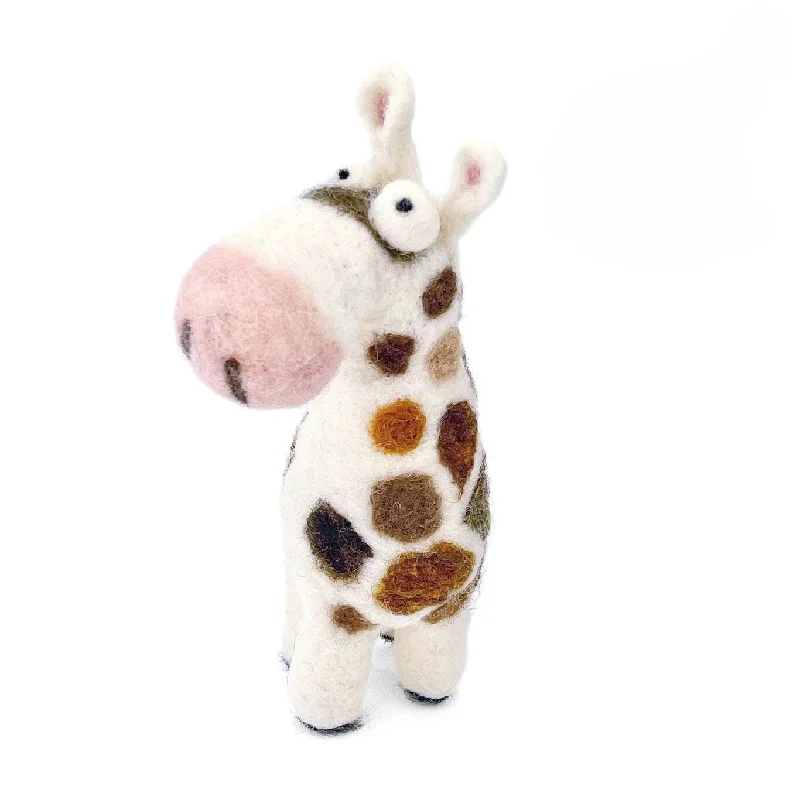 Giraffe Felt Ornament by Woolbuddy