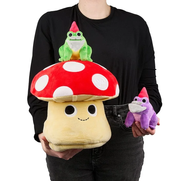 Mushroom with Frog Gnomes Plush