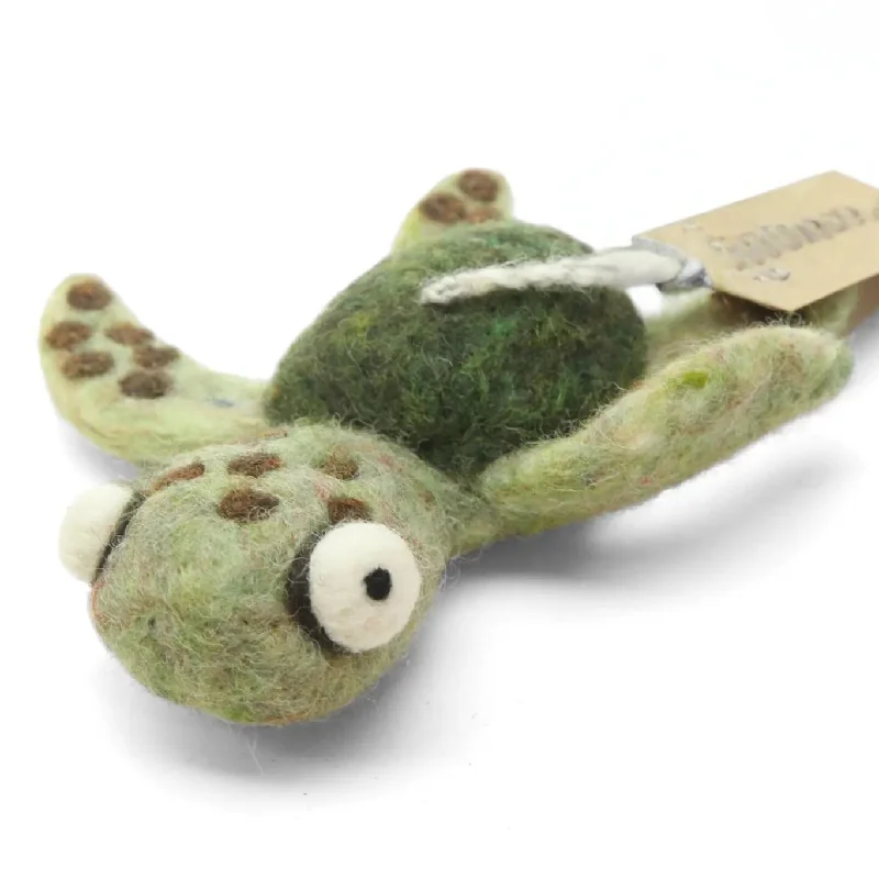 Sea Turtle Felt Ornament by Woolbuddy