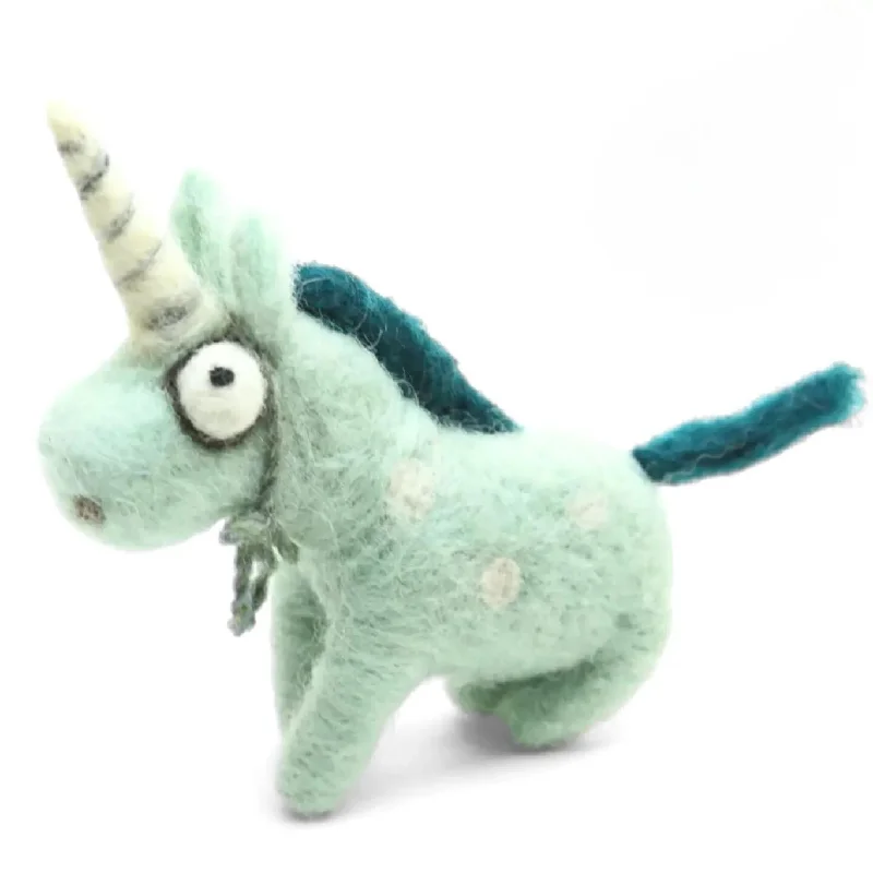 Unicorn Felt Ornament by Woolbuddy