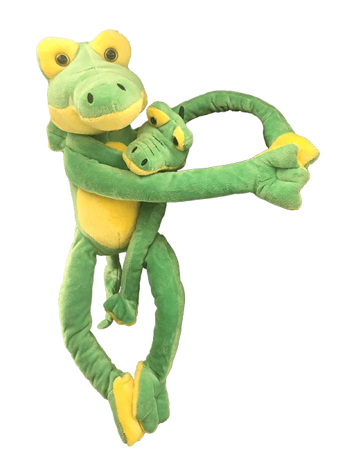 24" Plush Hang-a-boo Gator with Baby