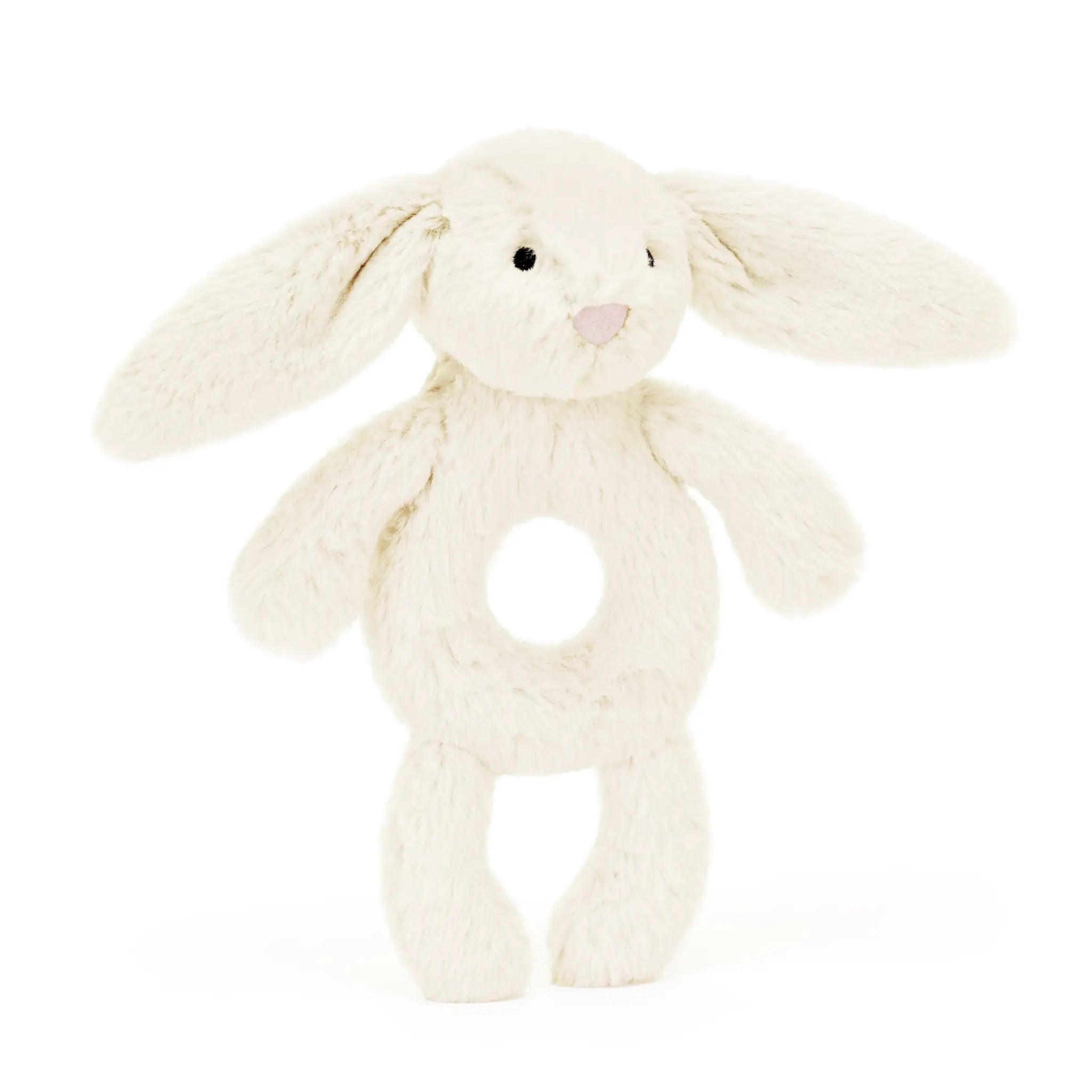 Baby Jellycat - Bashful Cream Bunny Ring Rattle