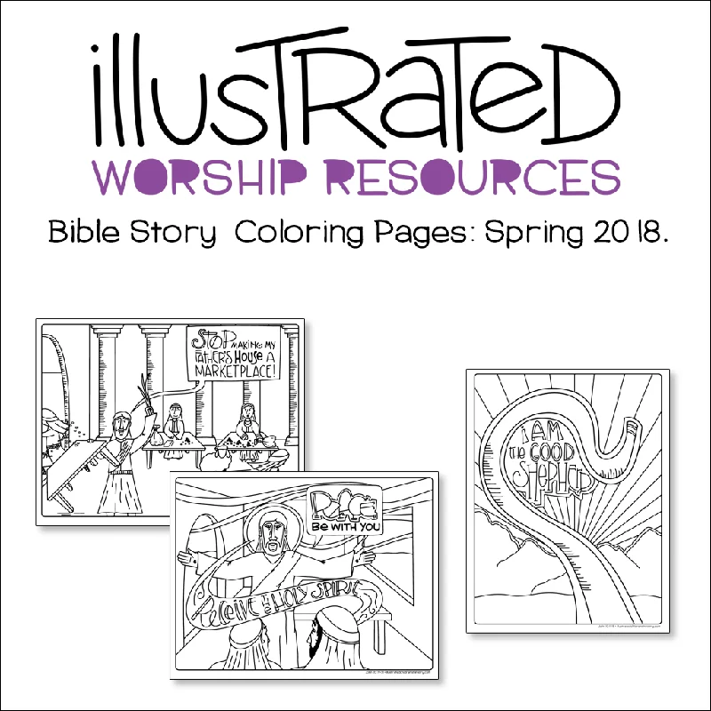 Bible Story Coloring Pages: Spring 2018