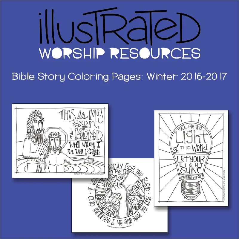 Bible Story Coloring Pages: Winter 2016-2017