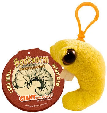 Book Worm (Anobium punctatum) - GIANTmicrobes® Key Chain