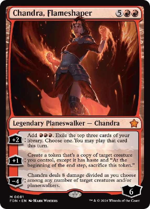 Chandra, Flameshaper (FDN-081) - Foundations Foil [Mythic]