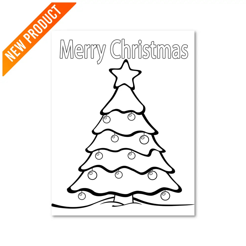 "Christmas Tree" PLR Coloring Page