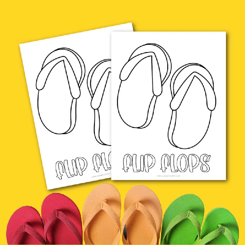 Flip Flop Coloring Page