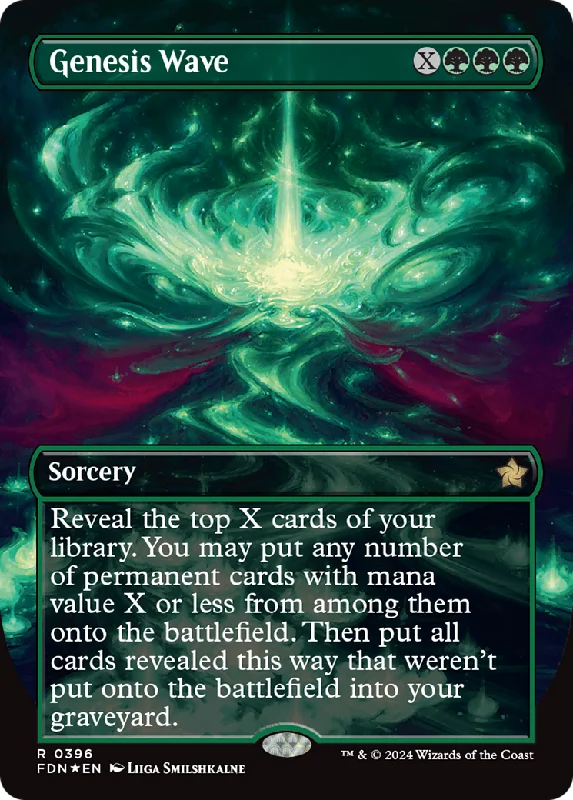 Genesis Wave (FDN-396) - Foundations (Borderless) Foil [Rare]