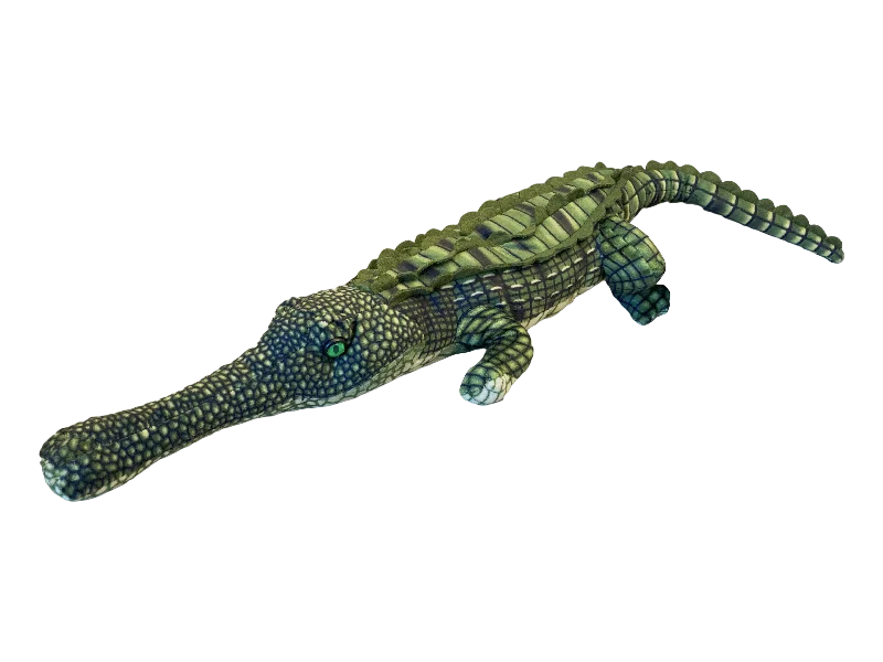 23" Gharial Plush - with felty-smooth patterned skin