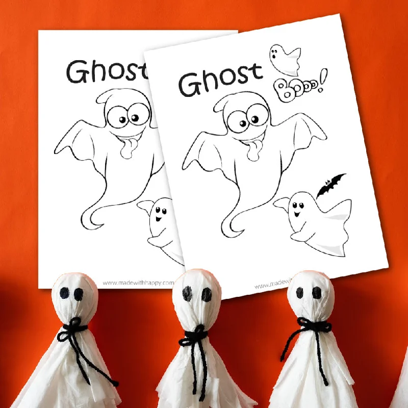 Ghost Coloring Page