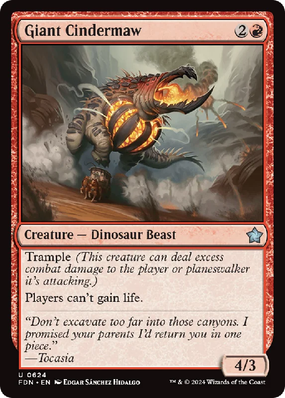 Giant Cindermaw (FDN-624) - Foundations [Uncommon]