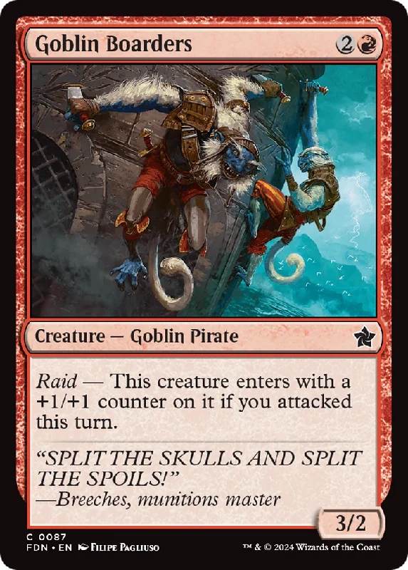 Goblin Boarders (FDN-087) - Foundations Foil [Common]