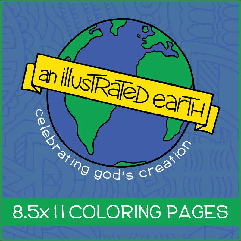 Illustrated Earth Coloring Pages