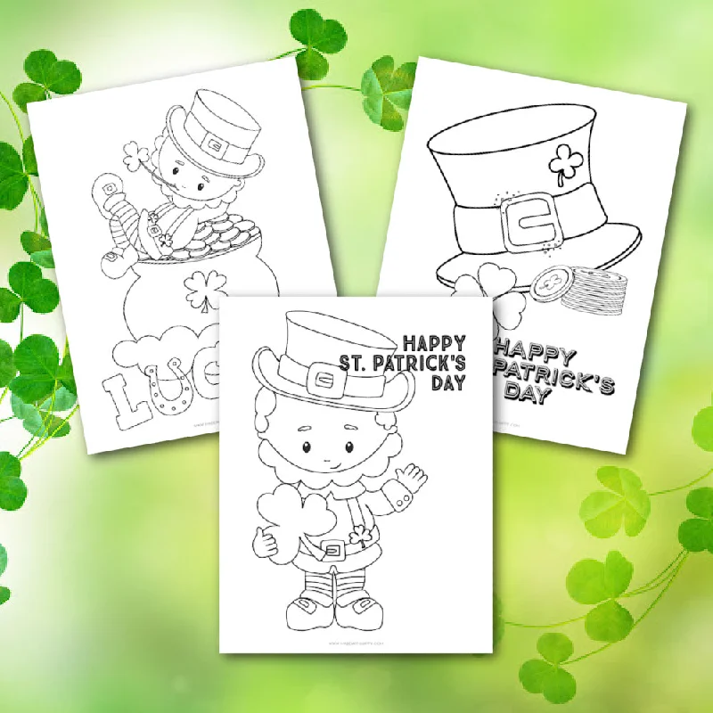 Leprechaun Coloring Sheets