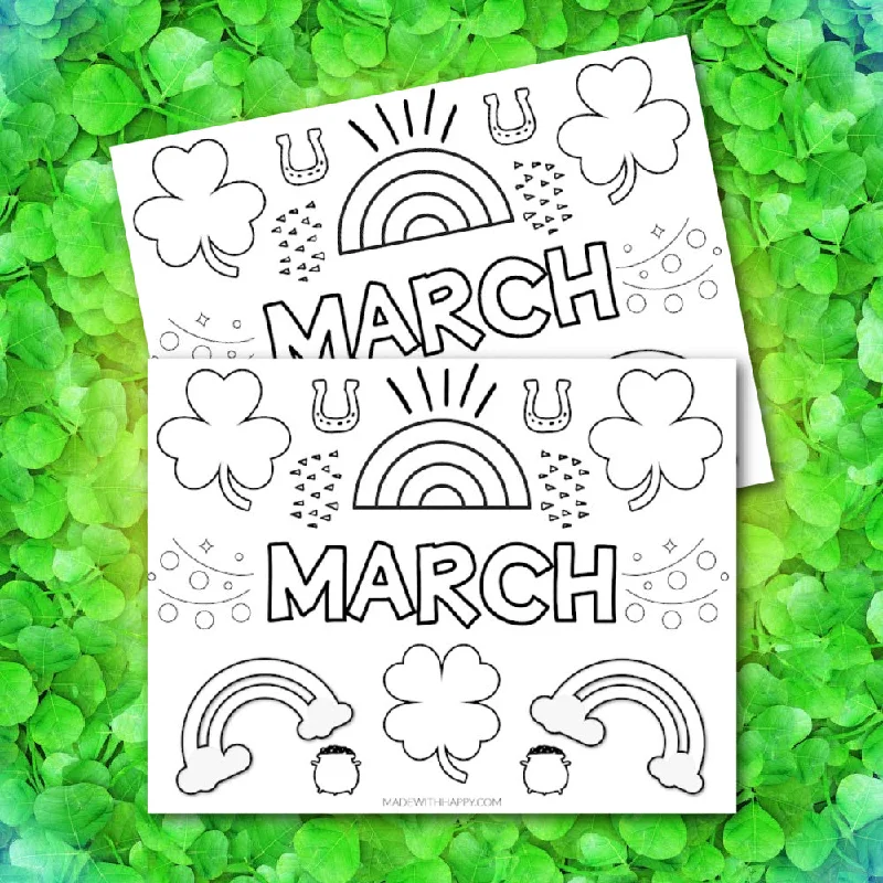 March Coloring Page