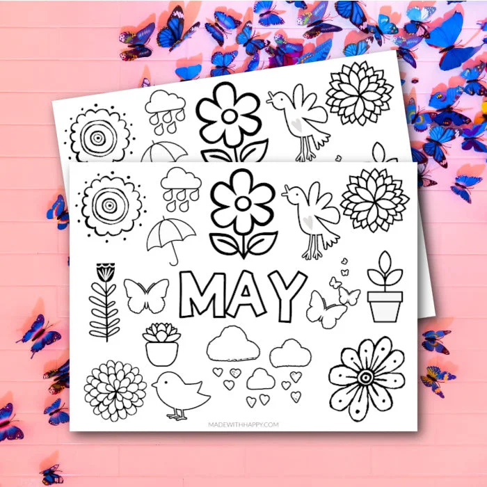 May Coloring Page