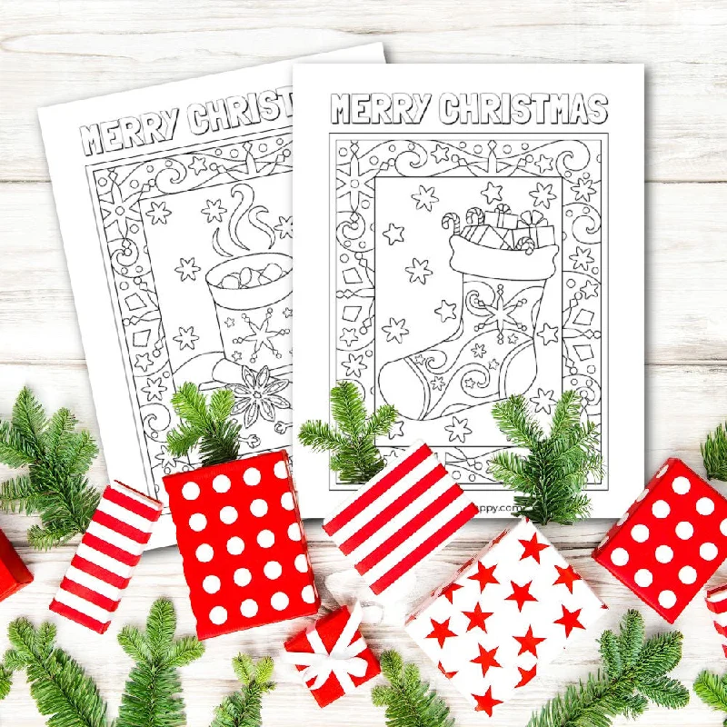 Merry Christmas Coloring Sheets