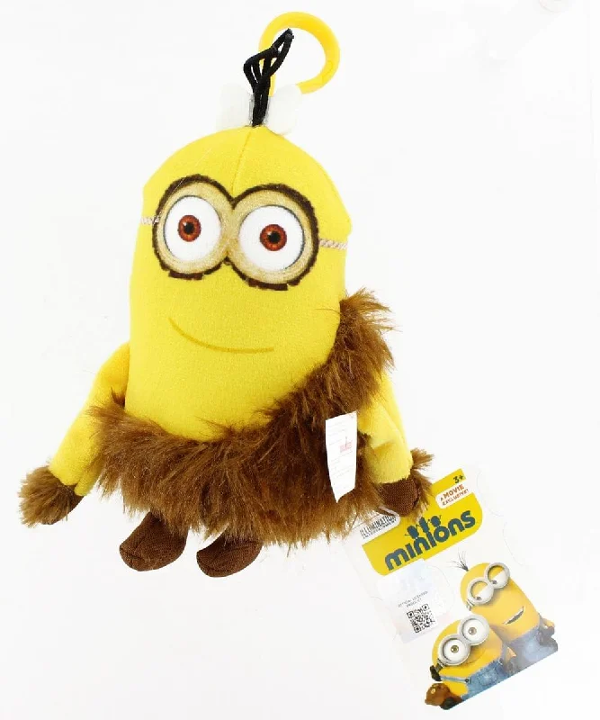 Minion Movie Jungle Minion (2 Eyes) Clip-On 5" Plush