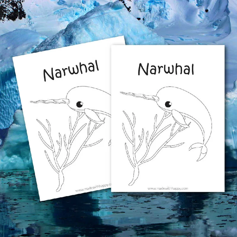 Narwhal Coloring Page