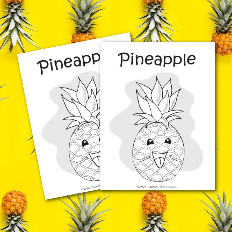 Pineapple Coloring Page