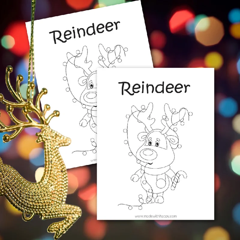 Reindeer Coloring Pages