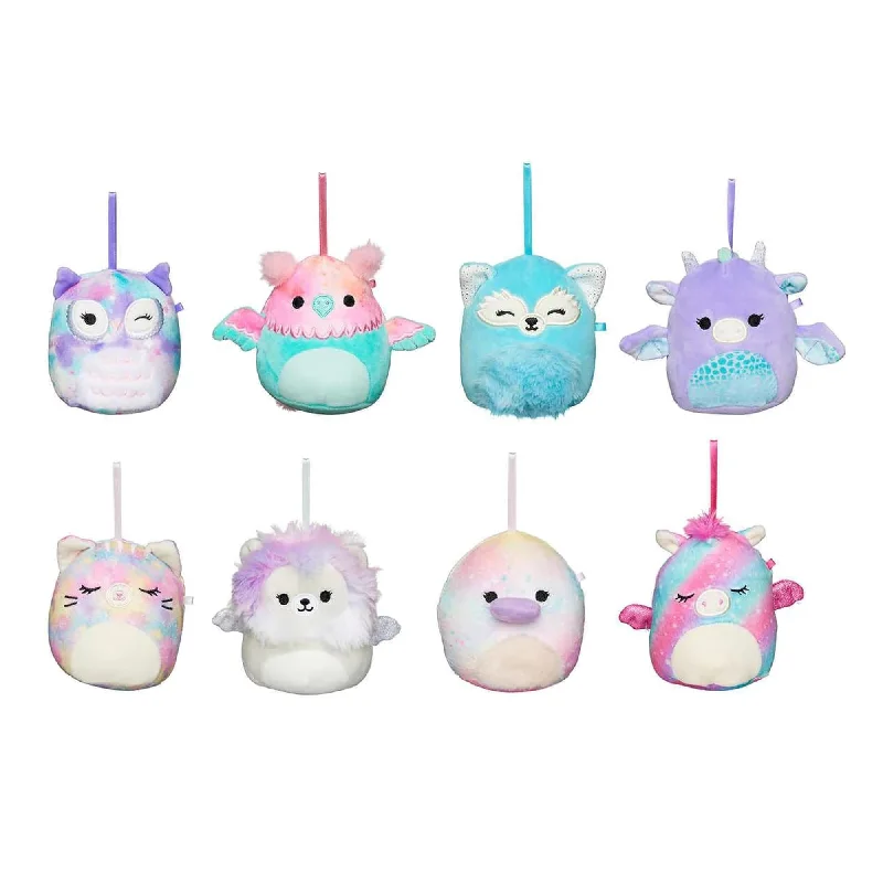 Squishmallow 4 Inch Plush Ornaments 8 Pack | Fantasy