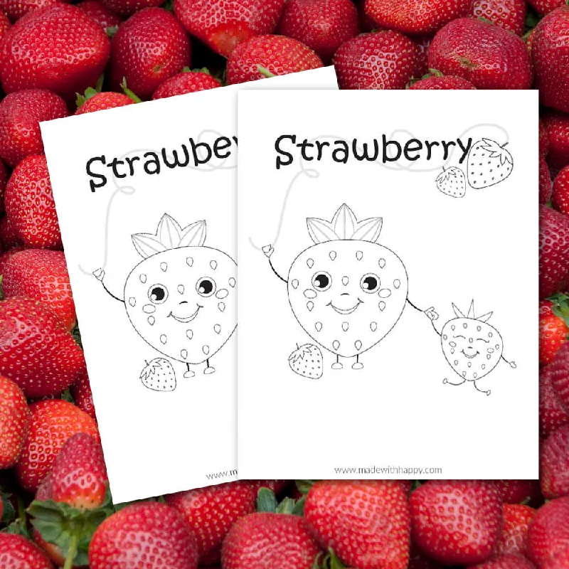 Strawberry Coloring Page