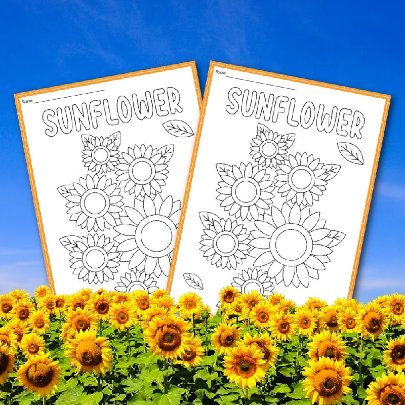 Sunflower Coloring Page