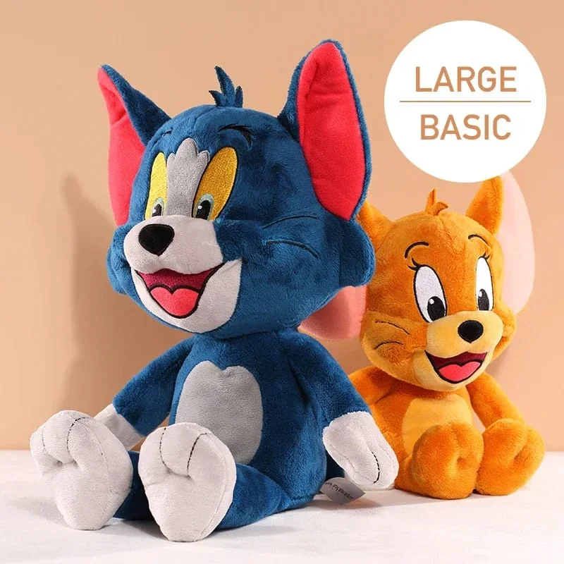 Tom and jerry plush toy pair