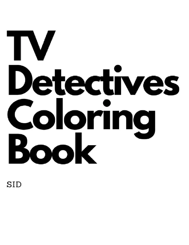 TV Detectives Coloring Book